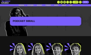 Demo 39 – TalkSpot Radio Website Template [Radio WordPress Theme demo] Podcast archive small