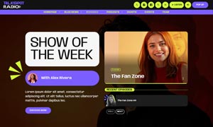 Demo 39 – TalkSpot Radio Website Template [Radio WordPress Theme demo] Radio Shows Schedule