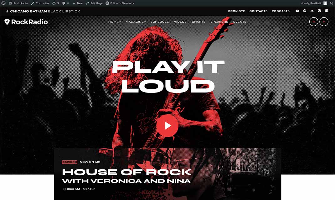 rock radio wordpress theme template for elementor home 01